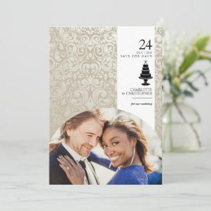 Save The Date Gâteau mariage