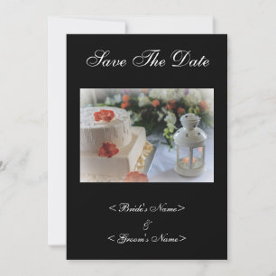 Save The Date Gâteau mariage et lanterne