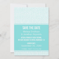 Geek Chic Binary Enregistrer la date Invitation, A