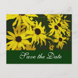 Save the Date, gelbe Blume Ankündigungspostkarte