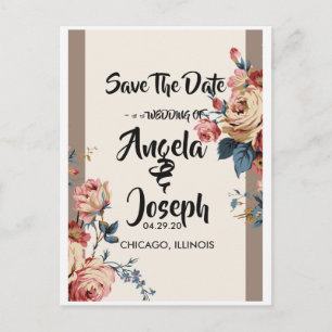 Save the Date geliebt Ankündigungspostkarte