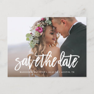 Save the Date gepinselte Postkarte