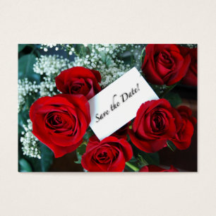Save the Date Geschäfts-Karten-Rosen-Karte