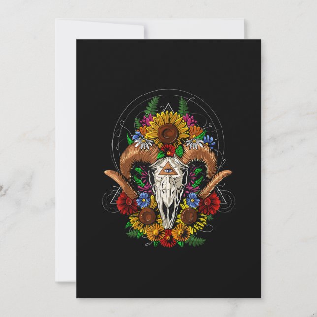 Save The Date Goat Skull (Devant)