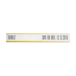 Save the Date, golden Rundum-Adressaufkleber