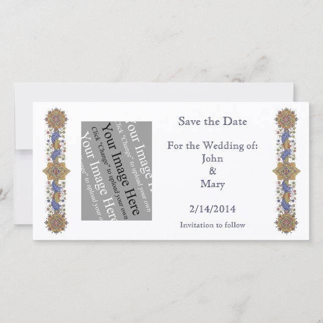 Save the Date Gothic-Vorlage für benutzerdefiniert (Vorderseite)