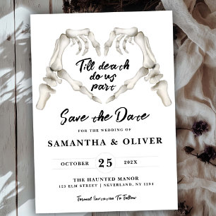Save The Date Gothique Date de Sauvegarde Mariage Minimaliste Sq