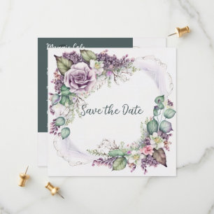 Save The Date Graceful Peint Floral Enregistrer La Date