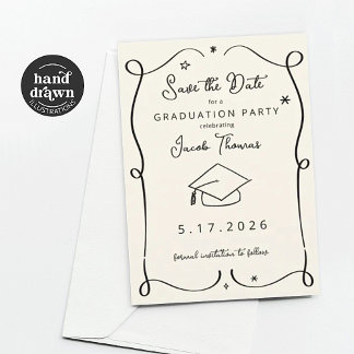 Save the Date Graduation Card Einladung