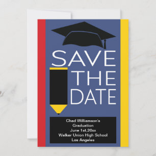 Save The Date Graduation Enregistrer La Date Moderne Casquette
