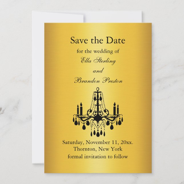 Save The Date Grand Salon Enregistrer la date (Devant)