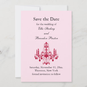 Save The Date Grand Salon Enregistrer la date (rouge)
