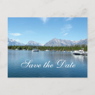Save the Date, Grand Teton National Park. Ankündigungspostkarte
