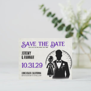 Save The Date Groom avec mariée poupée vaudou
