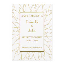Save the Date, großartige Gatsby, Dahlia geometris