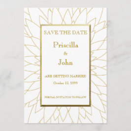 Save the Date, großartige Gatsby, Dahlia geometris Date