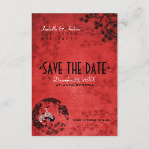 Save The Date Grues orientales enregistrer l'invitation de date