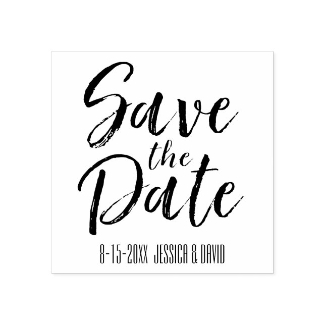 Save the Date Gummistempel (Prägung)