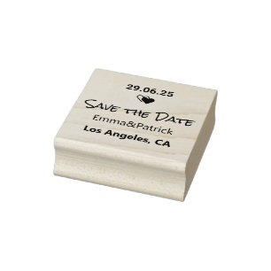 Save The Date Gummistempel
