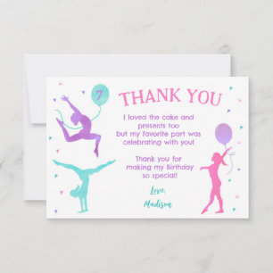 Save The Date Gymnastique Gymnastique Anniversaire Fête Merci Ca