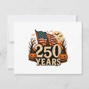 Save The Date Halloween 250e anniversaire États-Unis 1776-2026