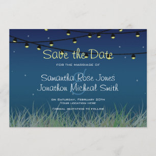 Save The Date Hanging Lights Night Under the Stars Enregistrer l