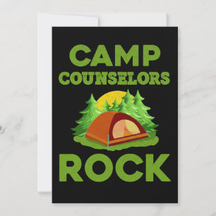 Save The Date Happy Camper Camp Councelors Rock