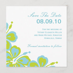 Save The Date Hibiscus Delight, Enregistrer La Date, 08.09.10, P