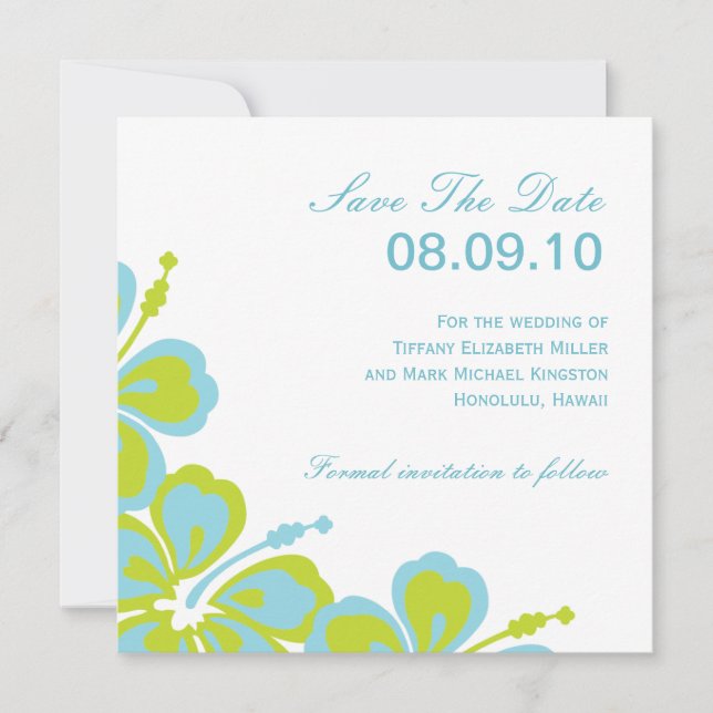 Save The Date Hibiscus Delight, Enregistrer La Date, 08.09.10, P (Devant)