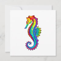 Hippocampe polygonal arc-en-ciel