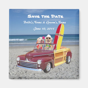 Save the Date - Hochzeit am Strand Magnet