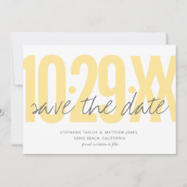 Save the Date, Hochzeit, Foto auf der Rückseite Date