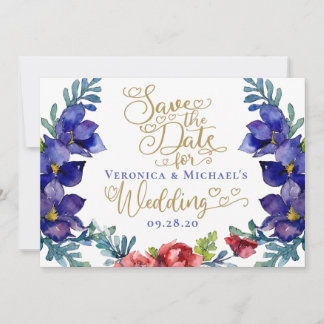 Save the Date Hochzeit | Fröhlichkeit, Floral und Einladung