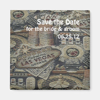 Save the Date Hochzeit in Las Vegas Magnet