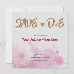 Save the Date Hochzeit Professionell Klassische Bl