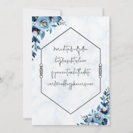 Save the Date - Hochzeiten/blaue Rose Einladung