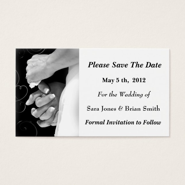 Save the Date Hochzeitkarte (Vorderseite)