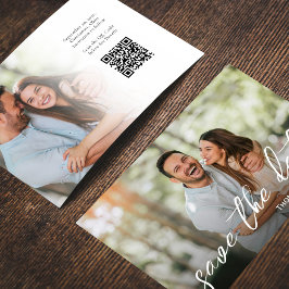 Save the Date Hochzeitsfotovorlage Minimalistisch Einladung