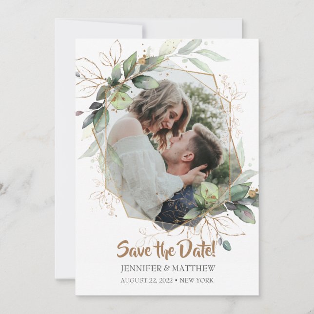 Save the Date Hochzeitskarte (Vorderseite)