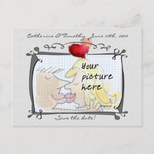 Save the Date Hochzeitskarten für kundenspezifisch Ankündigungspostkarte