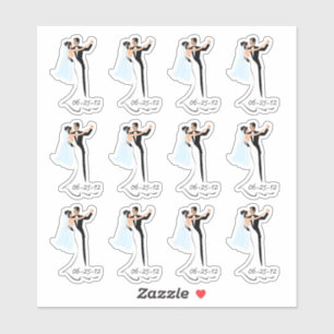 Save the Date Hochzeitskleber Aufkleber