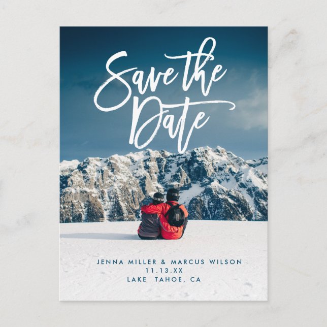 Save the Date Hochzeitskollektion mit Postkarten (Vorderseite)