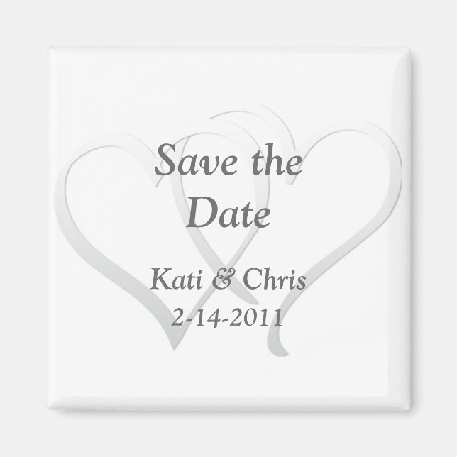 Save the Date Hochzeitsmagnete Magnet (Vorne)