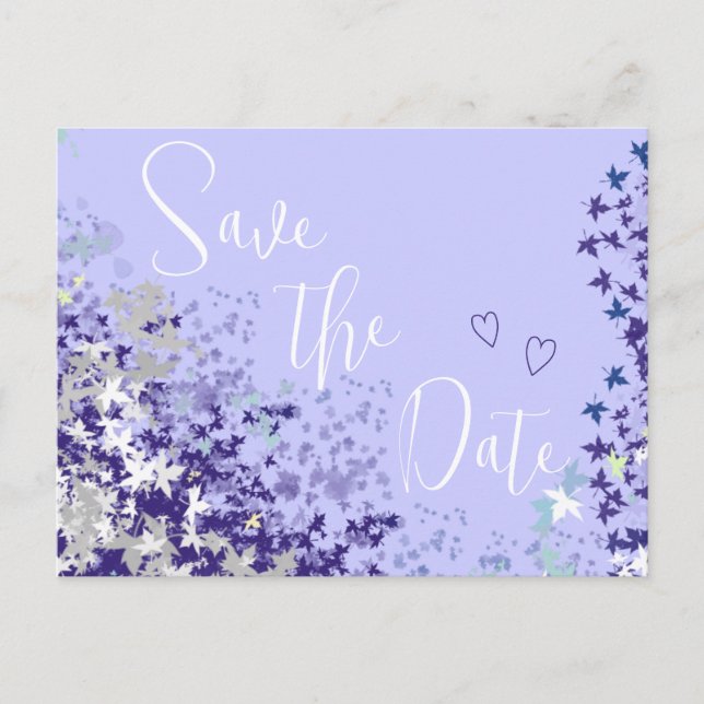 Save the Date Hochzeitspostkarten Ankündigungspostkarte (Vorderseite)
