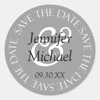 Save the Date Hochzeitsticker für Umschlag Aufkleb Runder Aufkleber