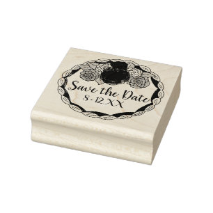 Save the Date Hochzeitstorte Liebe Gummi Briefmark Gummistempel