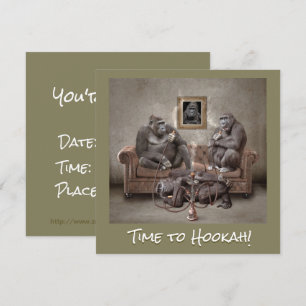 Save The Date Hookah Time Beaux Primates