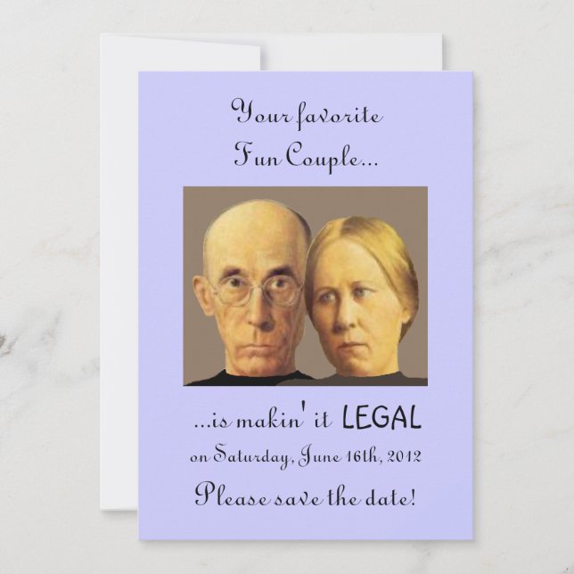 Save The Date Humoristique Fun Couple Unique Nerdy Enregistrer L (Devant)