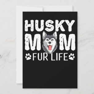 Save The Date Husky maman Funny dog day