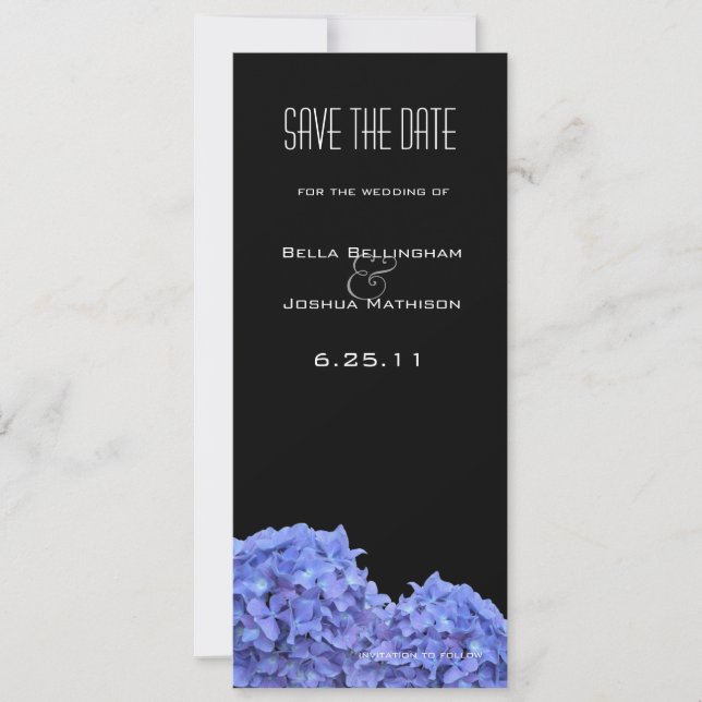 Save The Date Hydrangeas Enregistrer l'annonce de la date (Devant)